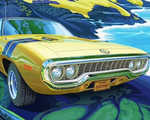 Aesthetic 1971 Road Runner Art Diamond Paintings