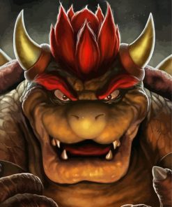 Aesthetic Bowser Art Illustration Diamond Paintings