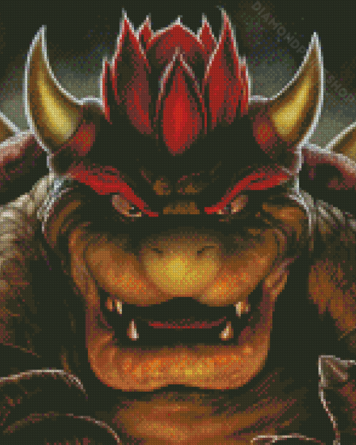 Aesthetic Bowser Art Illustration Diamond Paintings