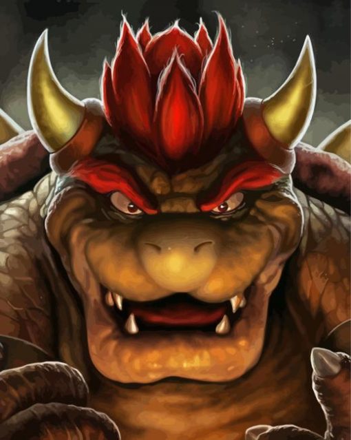 Aesthetic Bowser Art Illustration Diamond Paintings