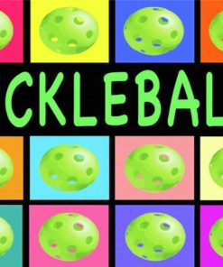 Aesthetic Pickleball Illustration Diamond Paintings