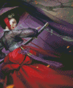 Aesthetic Sword Girl Diamond Paintings