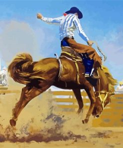 Aesthetic Bucking Bronco Art Diamond Paintings