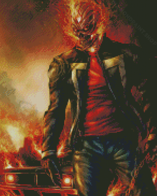 Aesthetic Ghost Rider Diamond Paintings