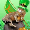 Beautiful St Patrick Kitten Diamond Paintings