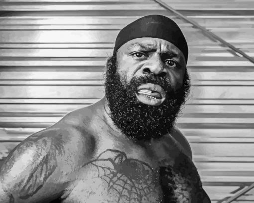 Black And White Boxer Kimbo Slice Diamond Paintings