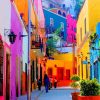 Colorful Streets In Guanajuato Mexico Diamond Paintings