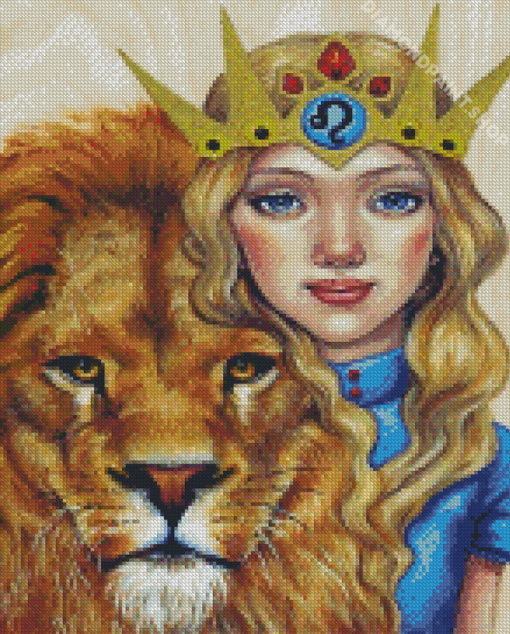 Cute Leo Girl Diamond Paintings