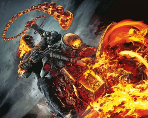 Ghost Rider Diamond Paintings