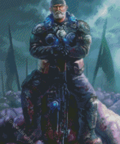 Marcus Fenix Gears Of War Diamond Paintings