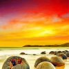 Moeraki Boulders New Zealand Diamond Paintings