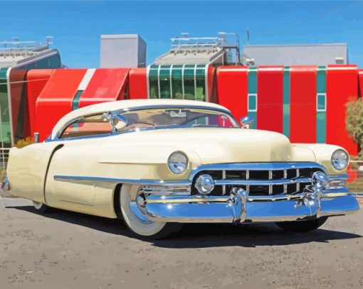 1950s Cadillac Vintage Car Diamond Paintings