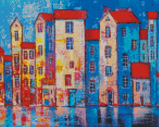 Abstract Buildings Art Diamond Paintings