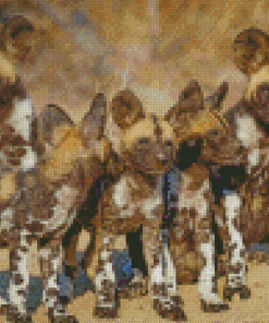 African Hunting Dogs Diamond Paintings