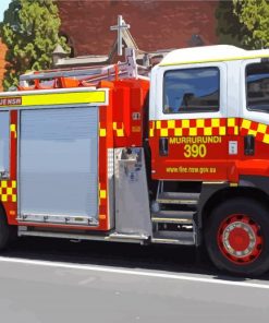 Australian Fire Trucks Diamond Paintings