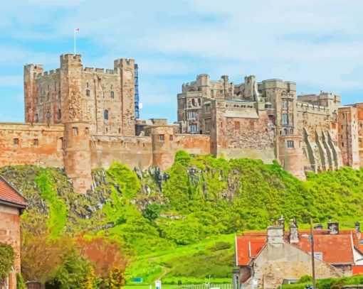 Bamburgh Village Diamond Paintings