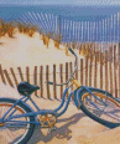 Bike On Sand Dunes Diamond Paintings