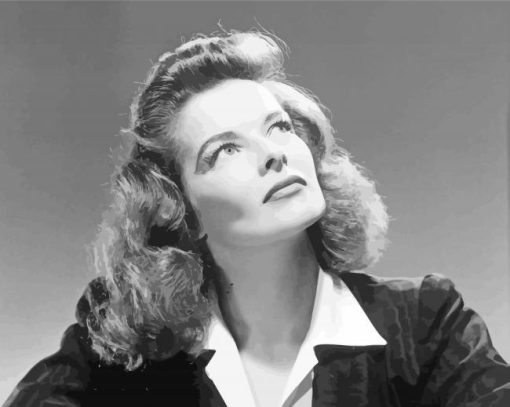 Black And White Katharine Hepburn Diamond Paintings