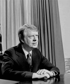 Black And White Jimmy Carter Diamond Paintings