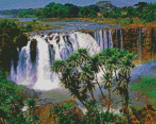 Blue Nile Falls In Ethiopia Diamond Paintings