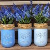 Blue Flowers In Jar Diamond Paintings