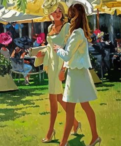 Classy Ladies At Races Diamond Paintings