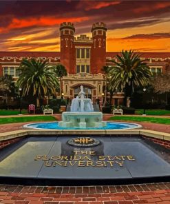 Florida State University At Sunset Diamond Paintings