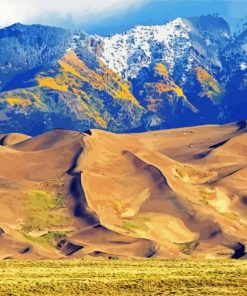 Great Sand Dunes Landscape Diamond Paintings