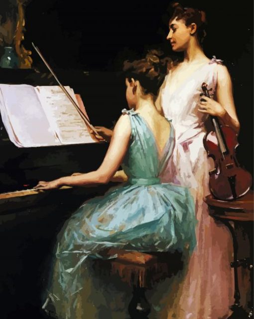 Irving Ramsay Wiles The Sonata Diamond Paintings