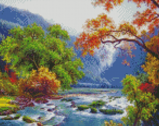 Korea Landscape Nature Art Diamond Paintings