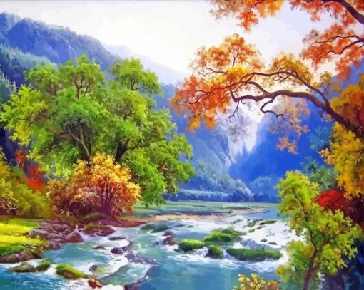 Korea Landscape Nature Art Diamond Paintings