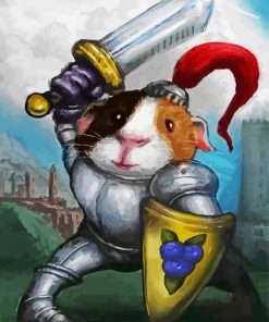 Military Warrior Guinea Pig Diamond Paintings