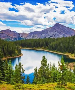 Mountains Alberta Landscape Diamond Paintings