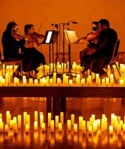 Music By Candlight Diamond Paintings