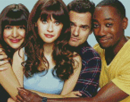 New Girl Characters Diamond Paintings