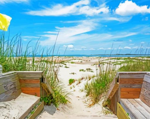 North Carolina Isle Beach Diamond Paintings