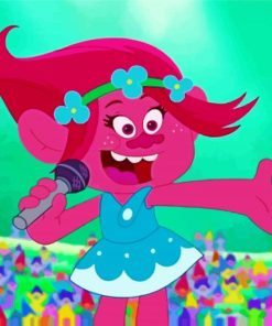 Poppy Trolls Singing Diamond Paintings