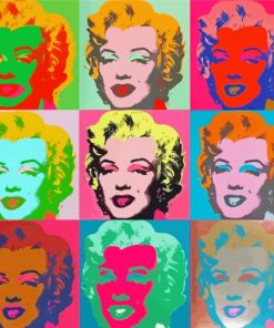 Shot Marilyn Monroe Warhol Diamond Paintings