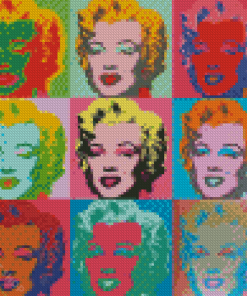 Shot Marilyn Monroe Warhol Diamond Paintings