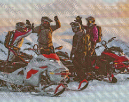 Ski Doo Snowmobiles Diamond Paintings