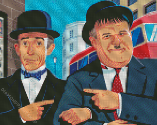 Stan And Ollie Art Diamond Paintings