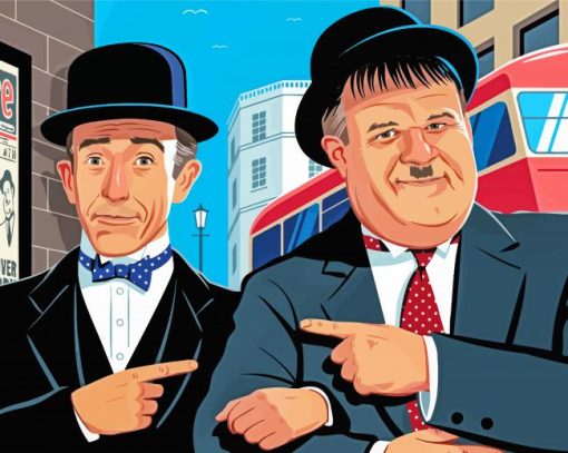 Stan And Ollie Art Diamond Paintings