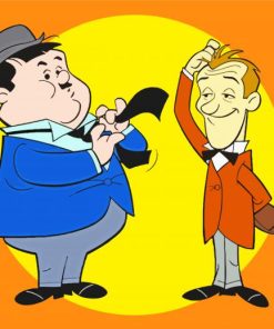 Stan And Ollie Cartoon Diamond Paintings