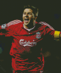 Steven Gerrard Liverpool Player Diamond Paintings