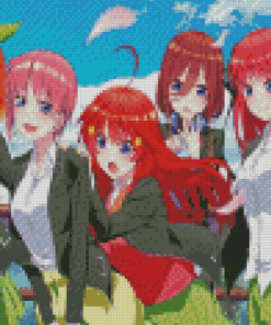 The Quintessential Quintuplets Anime Diamond Piantings