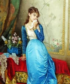 The Letter By Auguste Toulmouche Diamond Paintings