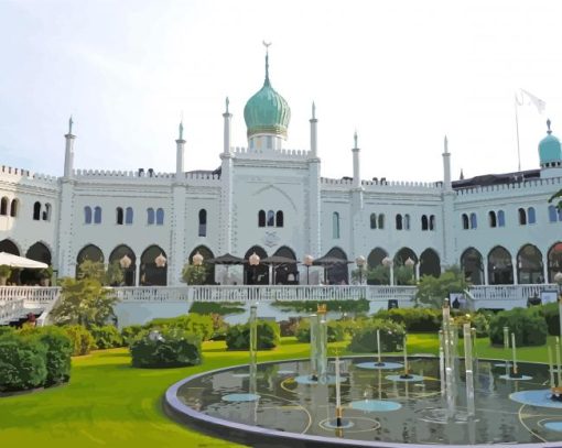 Tivoli Gardens Building Diamond Paintings