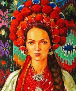 Ukrainian Girl Art Diamond Paintings