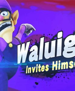 Waluigi From Super Mario Smash Bros Diamond Piantings