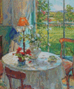 Window And Table Diamond Paintings